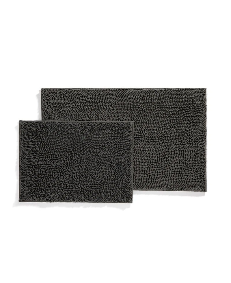 ienjoy Home Soft Absorbent Chenille 2-Pc. Bath Mat Set