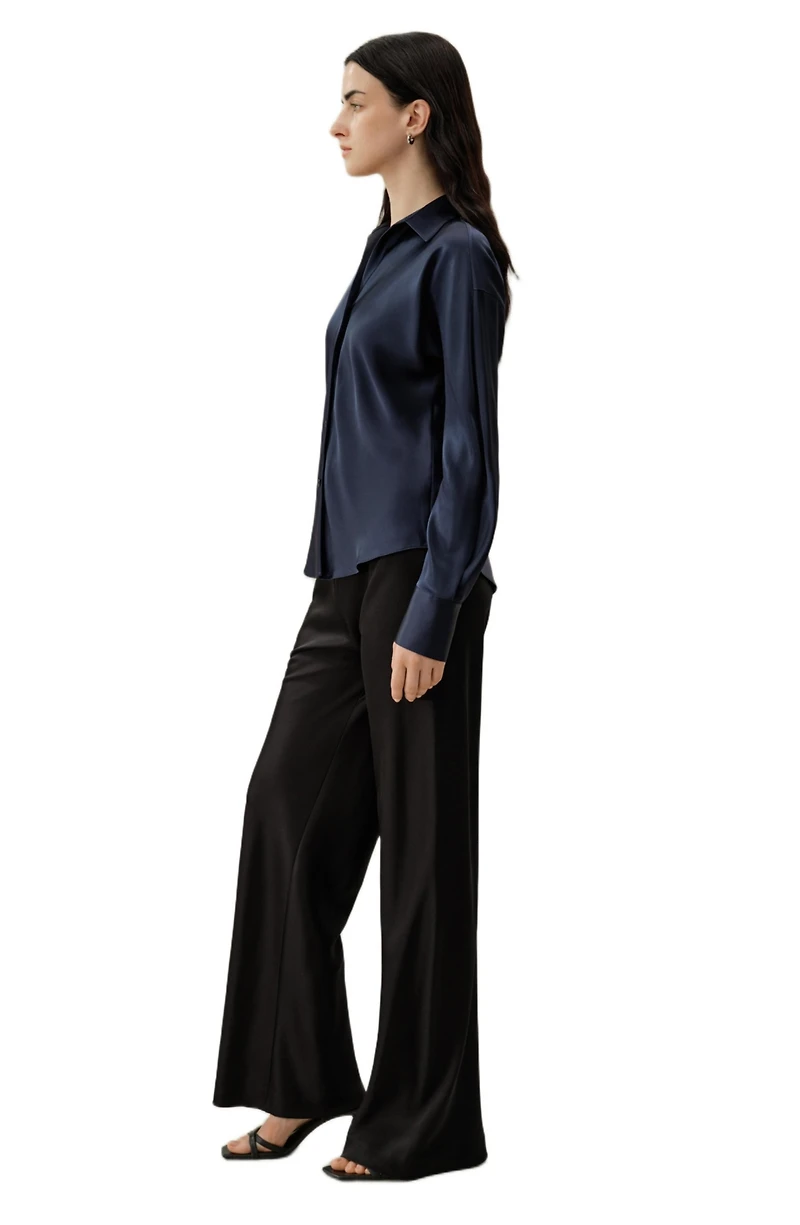 Lilysilk Women's Bias Cut Silk Shirt