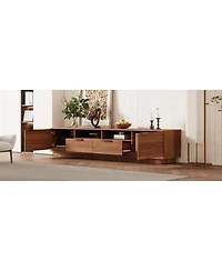 Streamdale Furniture 78" Modern Tv Stand for TVs up to 85" with Drawer & Cable Management