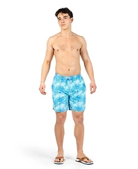 TailorByrd Men's Leaves Printed Swim Shorts