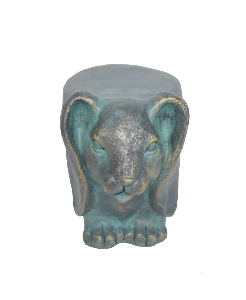 Streamdale Furniture 13" Rabbit Garden Stool, Lightweight Concrete,No Assembly