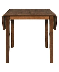 Streamdale Furniture 3-Piece Wood Drop Leaf Breakfast Nook Dining Table Set