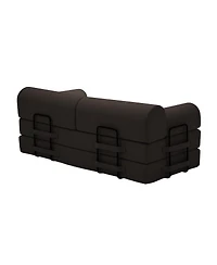 Streamdale Furniture 78 inches Convertible Sleeper Sofa Bed with Pillow, Corduroy Folding Mattress Couch