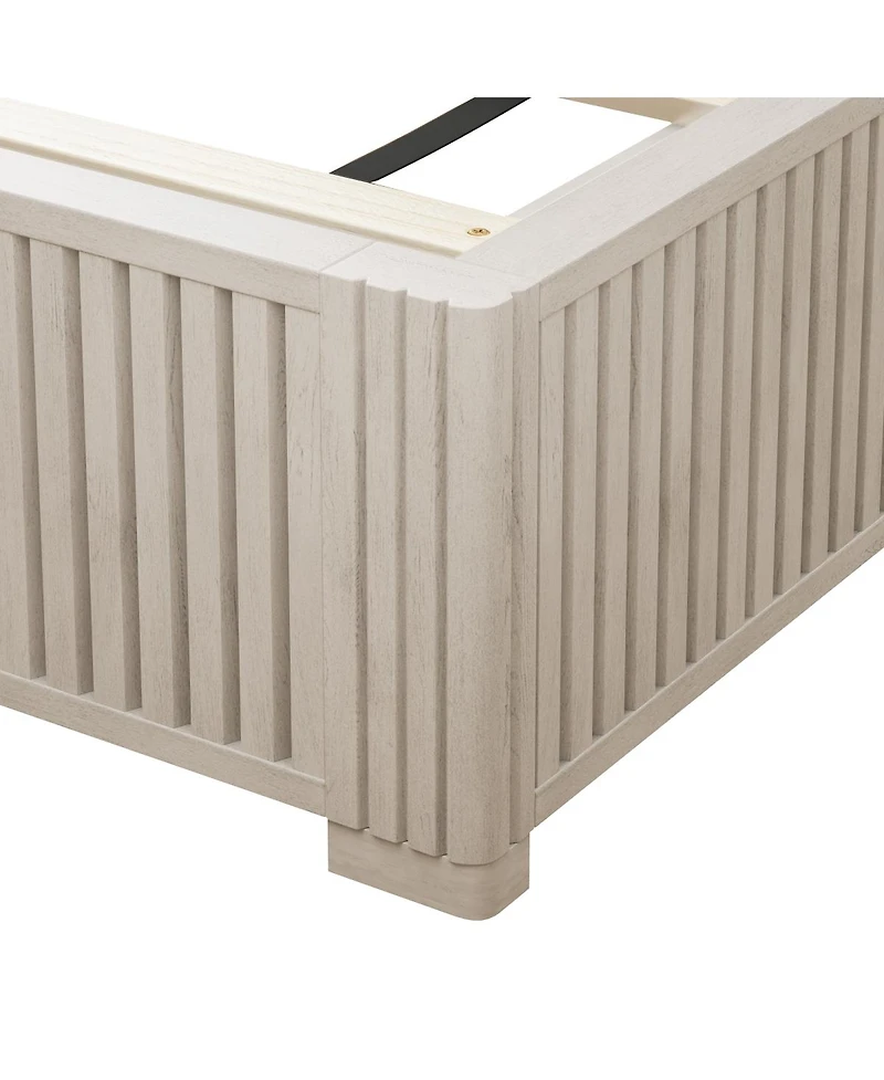 Streamdale Furniture Solid Wood Platform Bed Frame, No Box Spring Needed