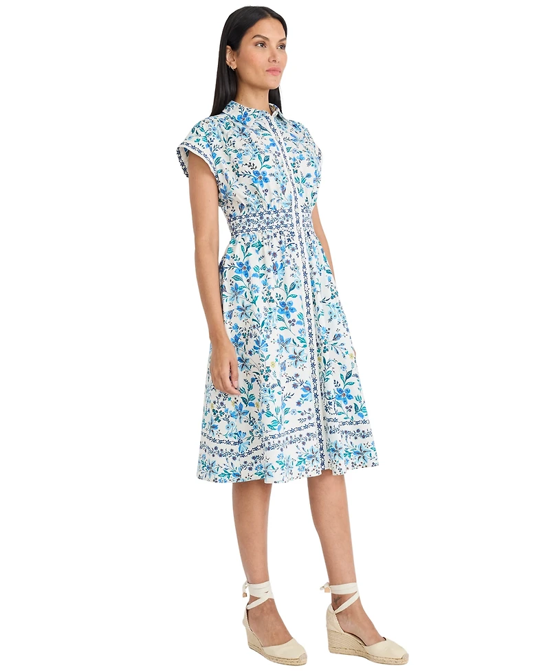 Maggy London Women's Collared Midi Dress