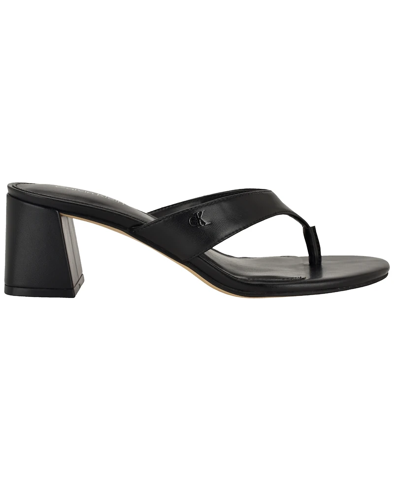 Calvin Klein Women's Locinda Block Heel Sandals