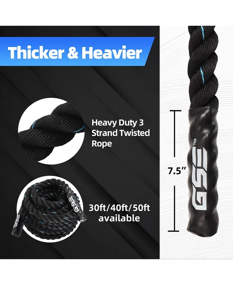 Gse Games & Sports Expert 1.5" Diameter Battle Rope