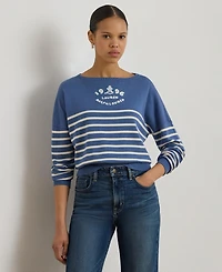 Lauren Ralph Women's Boat Neck Long-Sleeve Sweater