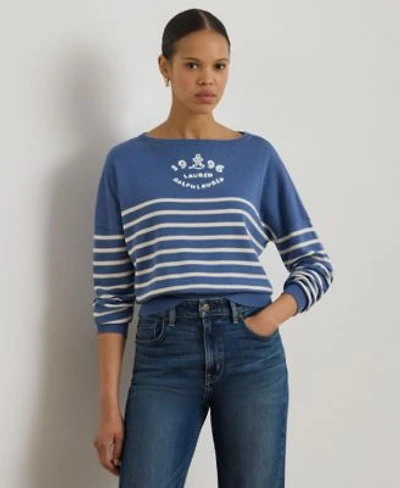 Lauren Ralph Lauren Womens Boat Neck Long Sleeve Sweater