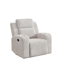 Streamdale Furniture Reclining Corduroy Sofa Couch with Cup Holders