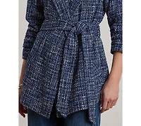 Lauren Ralph Women's Long-Sleeve Notch Lapel Wrap Coat
