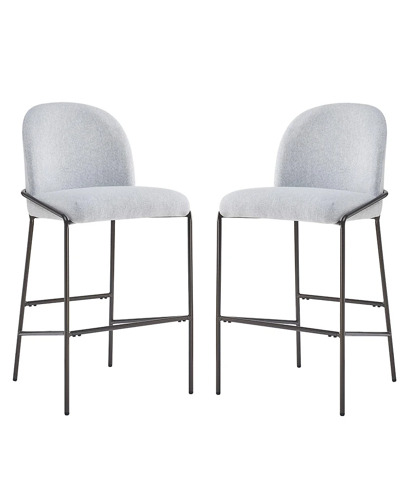 Streamdale Furniture Galen Indoor Metal Upholstered Barstool Fabric