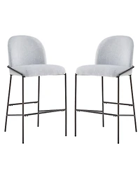 Streamdale Furniture Galen Indoor Metal Upholstered Barstool Fabric