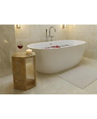 Streamdale Furniture 40cm x 32cm Luxury Spanish Gold Marble Hexagonal Side Table