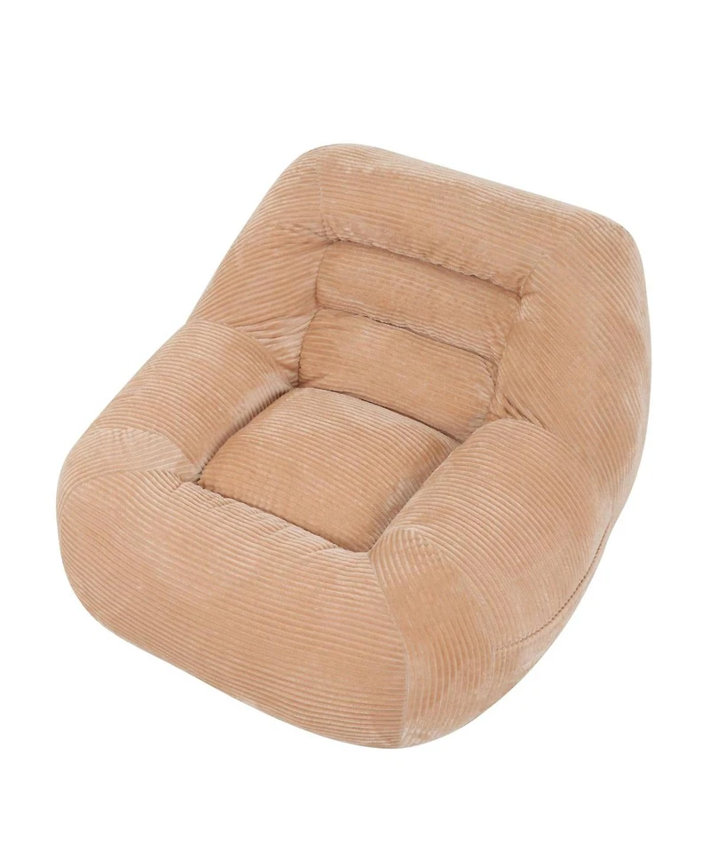 Streamdale Furniture Corduroy Beanbag Couch for Living Room, Bedroom & Dorm
