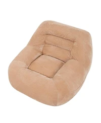 Streamdale Furniture Corduroy Beanbag Couch for Living Room, Bedroom & Dorm