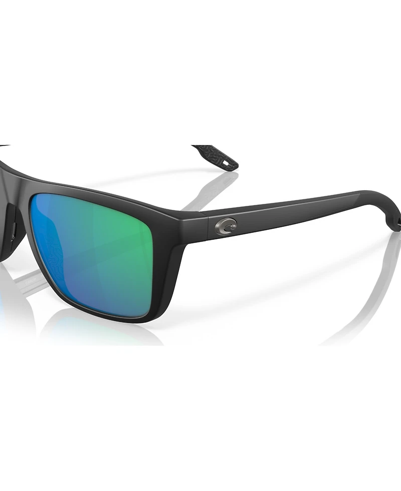 Costa Del Mar Men's Rectangle Polarized Sunglasses, 6S9107