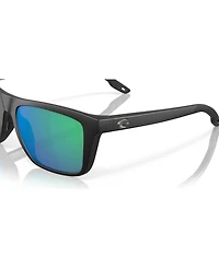 Costa Del Mar Men's Rectangle Polarized Sunglasses, 6S9107