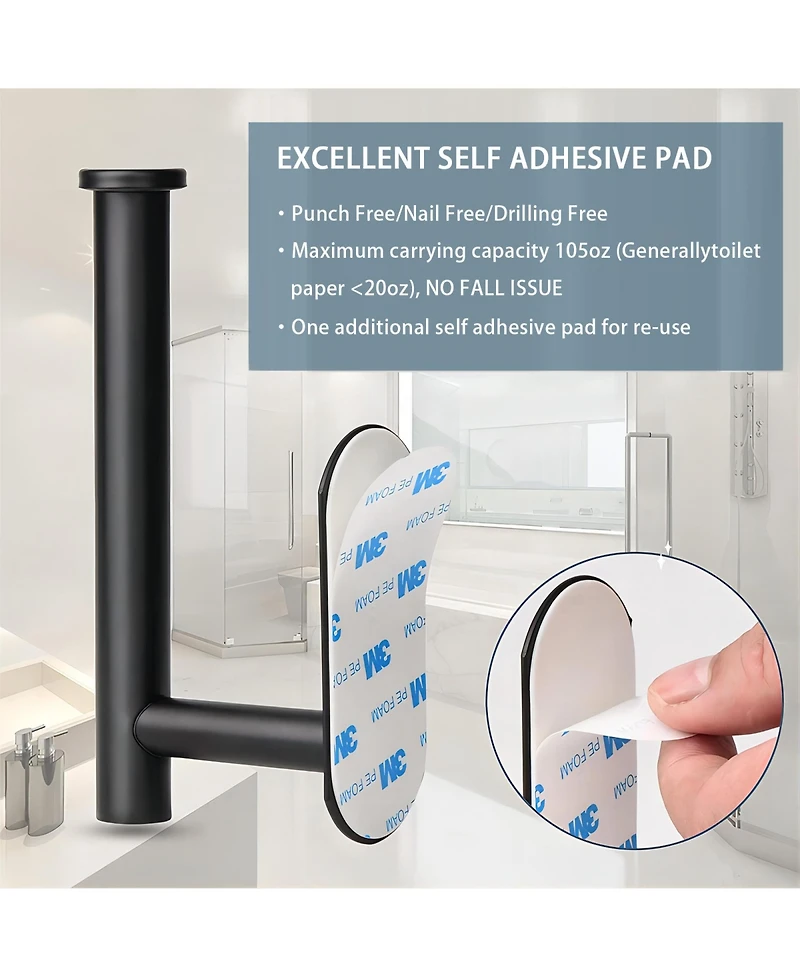 Rainsken Self Adhesive Toilet Paper Holder