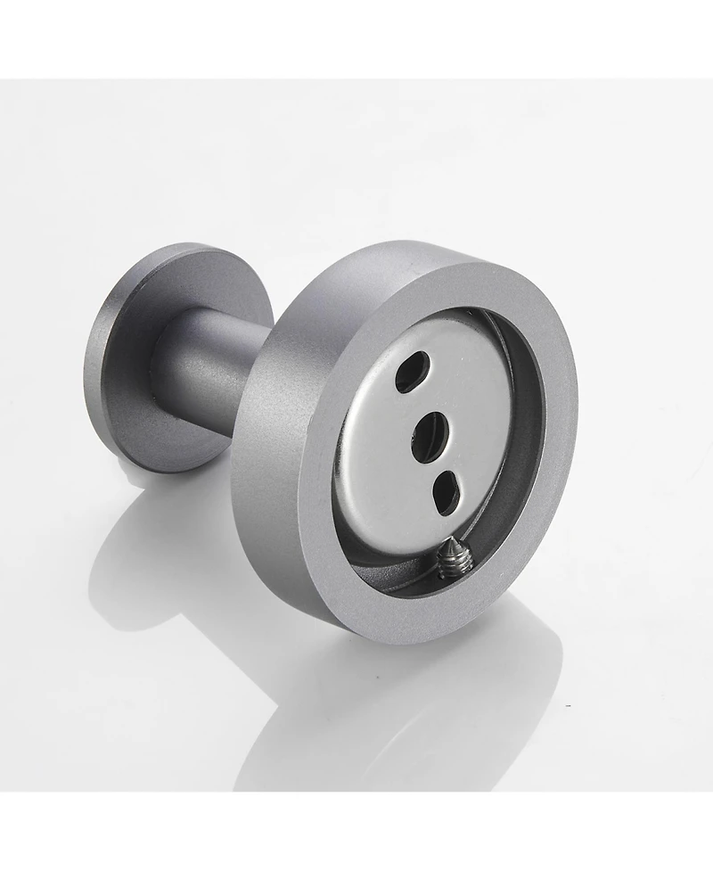 Rainsken Round Base Wall Hanging Coat Hook, 4 Pack Stainless Steel Heavy Duty Towel Hook for Entry, Bathroom and Bedroom