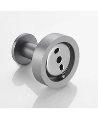 Rainsken Round Base Wall Hanging Coat Hook, 4 Pack Stainless Steel Heavy Duty Towel Hook for Entry, Bathroom and Bedroom