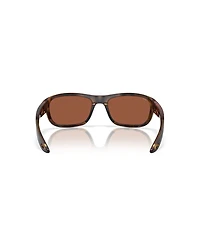 Costa Del Mar Unisex Rectangle Clipperton Polarized Sunglasses, 6S9119