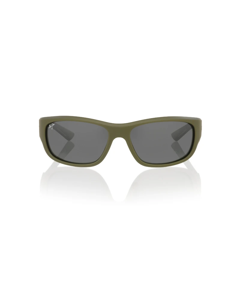 Maui Jim Unisex Rectangle Mauklele Polarized Sunglasses, MJ000796