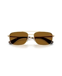 Burberry Men's Pilot Polarized Sunglasses, BE3170