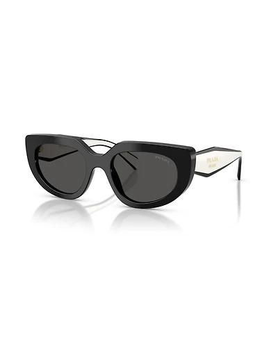 Prada Women's Oval Sunglasses, Pr D02S