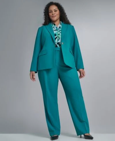 Calvin Klein Collarless 1 Button Jacket Modern Fit Pant