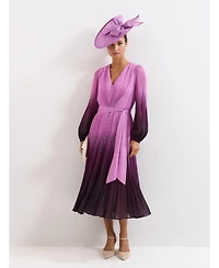 Phase Eight Women's Mira Ombre Tie Waist Midi Dress