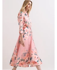 Phase Eight Women's Anabella 3/4 Sleeve Midi Dress