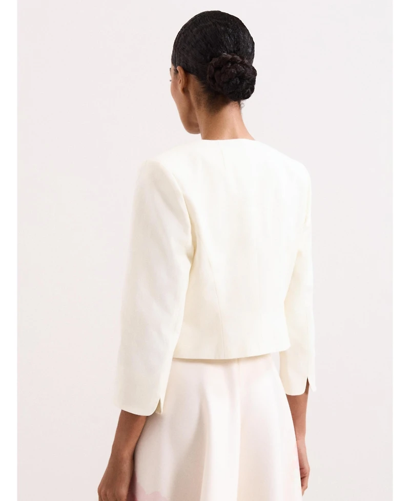 Phase Eight Women's Tailored Cropped Round Neck Jacket