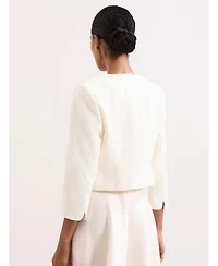 Phase Eight Women's Tailored Cropped Round Neck Jacket