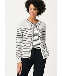 Olsen Women's Striped Cardigan