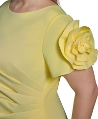 Jessica Howard Plus Short-Sleeve Boat Neck Dress