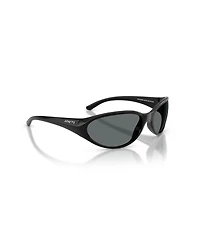 Arnette Men's Oval Raven Polarized Sunglasses, AN4368