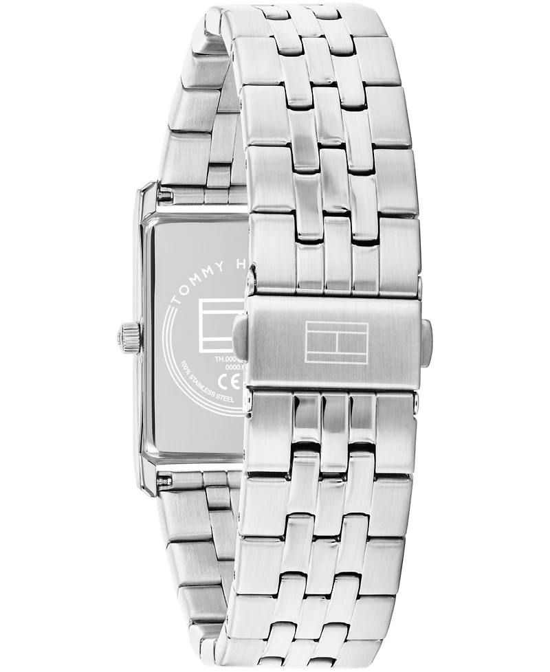 Tommy Hilfiger Men's Quartz Silver Tone Stainless Steel Bracelet Watch, 25.5 mm