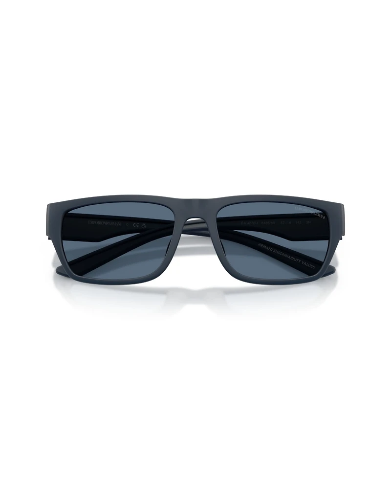 Emporio Armani Men's Rectangle Sunglasses, EA4267U