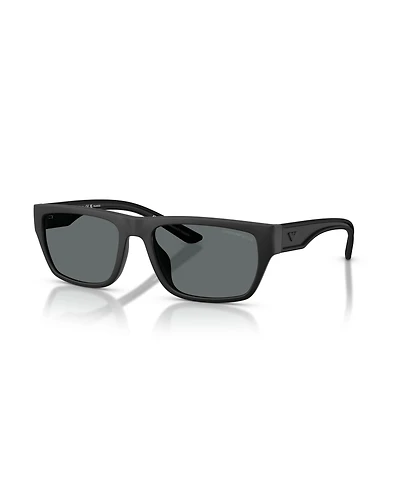Emporio Armani Men's Rectangle Polarized Sunglasses, EA4267U