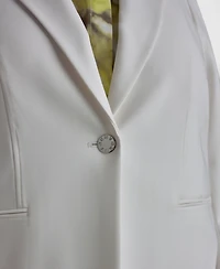 Dkny Plus Notch Collar Buttoned Jacket