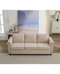 Streamdale Furniture 81.5" 2-in-1 Queen Convertible Sleeper Sofa Bed, Pull Out Couch Bed