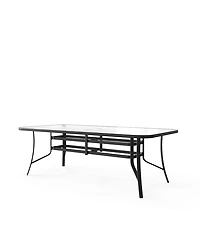 Agio Oasis 84" Aluminum Rectangular Outdoor Dining Table
