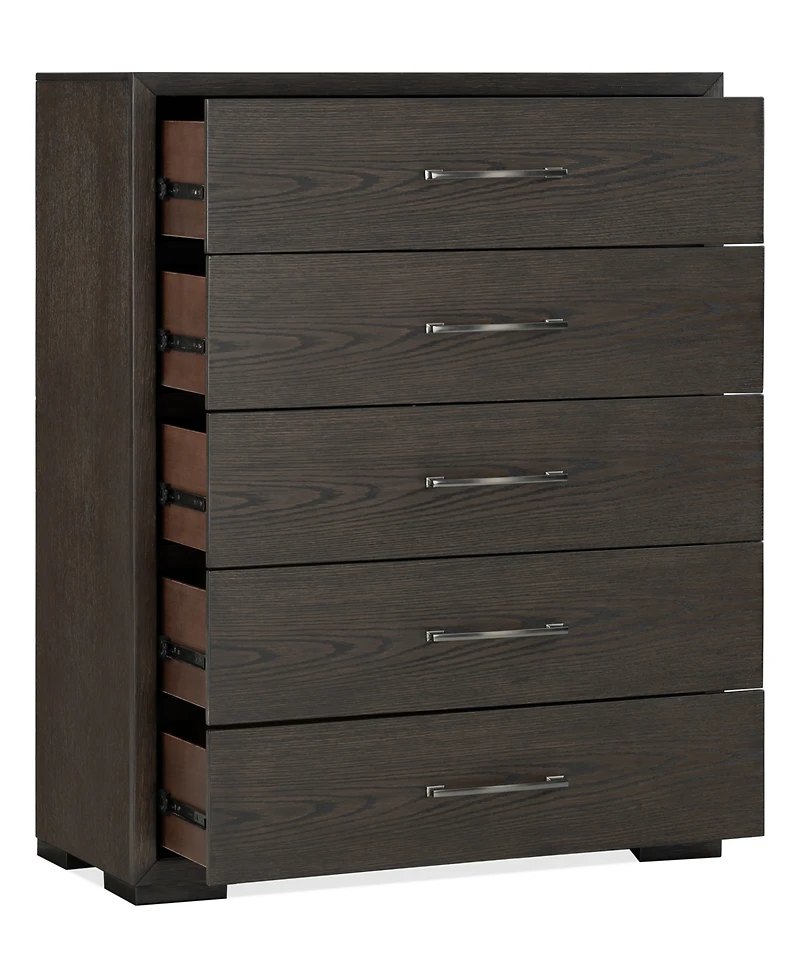 Ryder 51" Oak Veneer Drawer Glide Chest