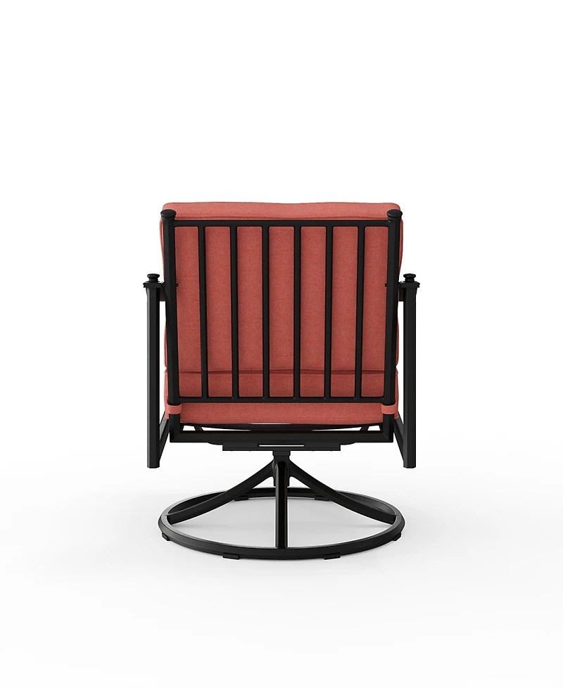 Agio Wellington 35" Acrylic Swivel Rocker Club Chair, Created for Macy's