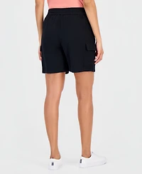 Style & Co Women's Cotton Gauze Pull-On Cargo Shorts, Macy's Exclusive
