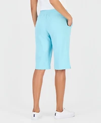 Style & Co Women's Mid Rise Sweatpant Bermuda Shorts, Created for Macy's