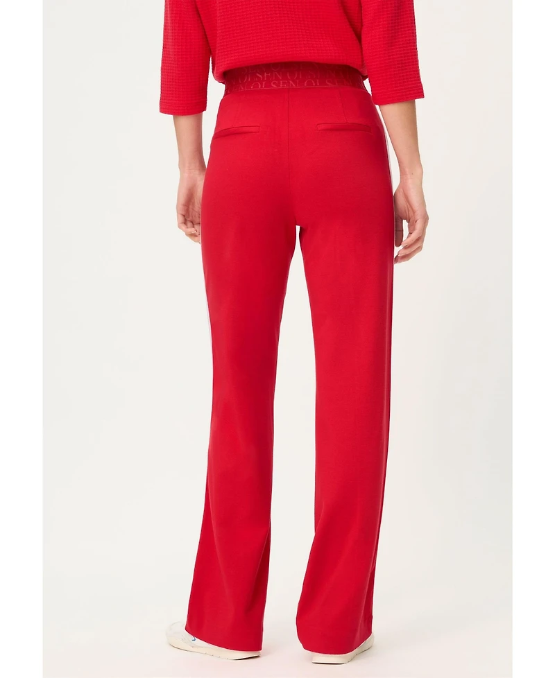 Olsen Women's Side Stripe Jersey Drawstring Pant