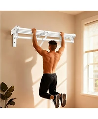 Yigii Expandable Steel Closet Shelves,Wall/Side Mount, Holds 220 lbs