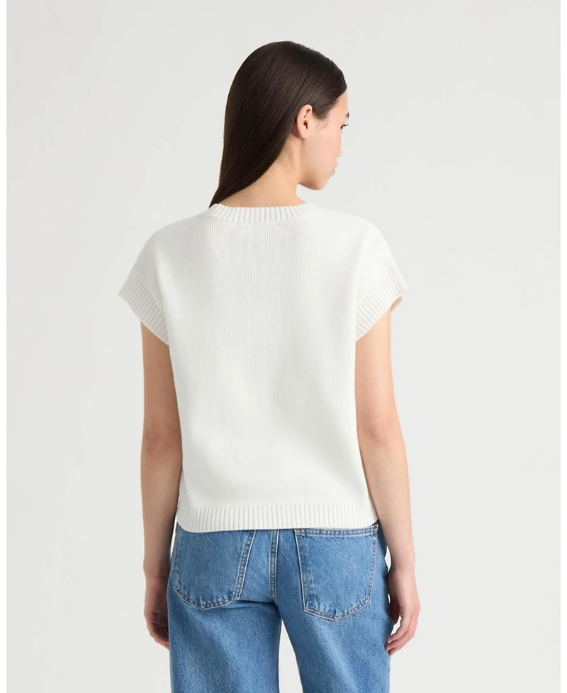 Nvlt Women's Sleeveless sweater with Sequin Detail